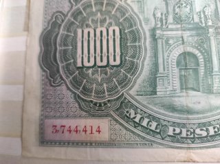 Billete 1000 pesetas España 1925