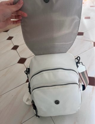 Mochila Piel Blanca