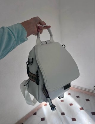 Mochila Piel Blanca