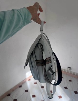 Mochila Piel Blanca