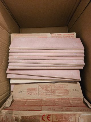 Baldosas 7,5x30 cm Blanca Pasta Blanca