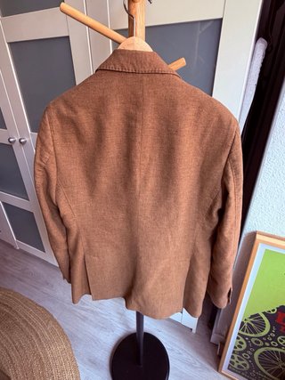 Americana Massimo Dutti Lino Algodón T.48 M