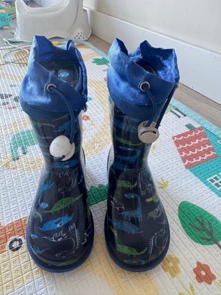 Botas de agua infantiles con dinosaurios Size 25
