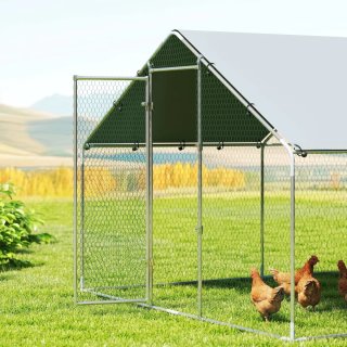 Gallinero Exterior Acero Galvanizado Grande