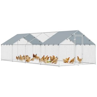 Gallinero Exterior Acero Galvanizado Grande