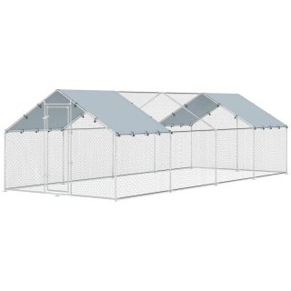 Gallinero Exterior Acero Galvanizado Grande