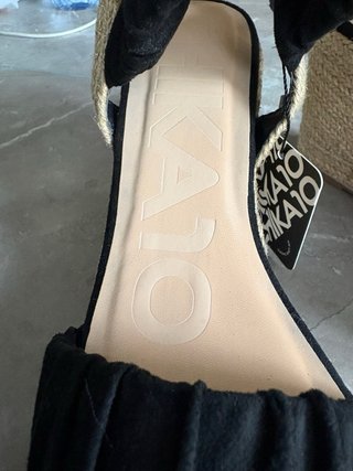 Sandalias Chica 10 Negras Talla 39 Nuevas