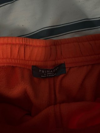 Pantalón Corto Chándal Naranja Hombre