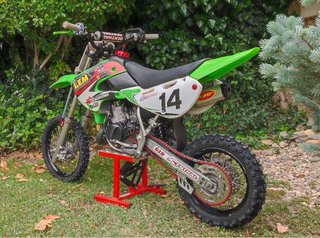 Kawasaki KX65 Motocross Verde/Blanca