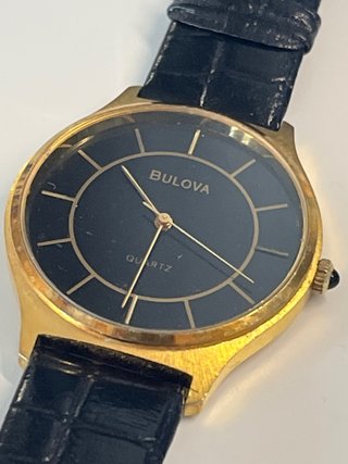 Orologio Bulova Unisex Nero e Oro