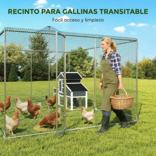 Gallinero Grande Exterior 4x3x1.97m