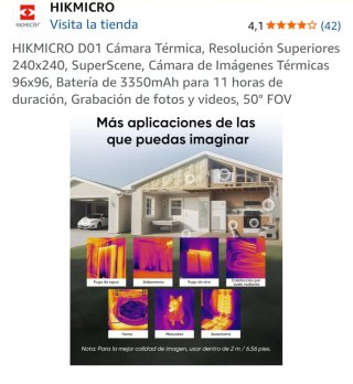 Cámara Térmica HIKMICRO D01