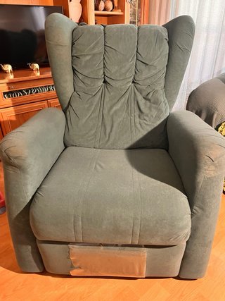 Sillón reclinable gris