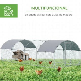 Gallinero 280x760x197 cm con Cubierta