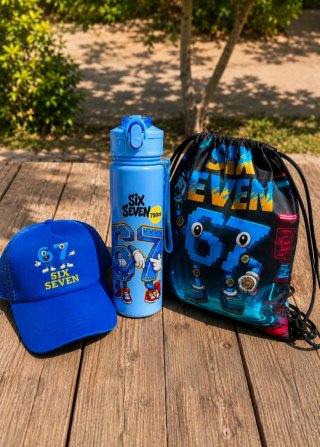 Set 6/7 Niño: Gorra, botella de agua  y Mochila