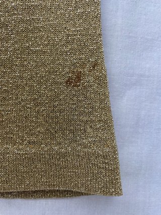 T-shirt lurex dorata tg. S/M