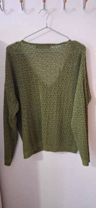 Jersey Cortefiel verde oliva talla S