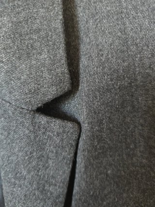 Chaqueta Americana Zara bicolor gris negro talla S