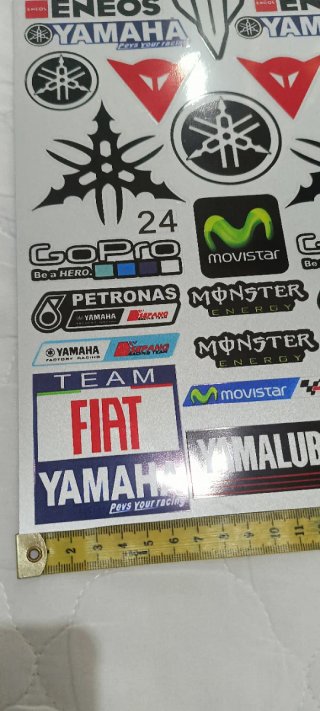 Pegatinas Yamaha, Monster, GoPro, Fiat