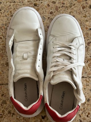 Zapatillas Calvin Klein Blancas con rojo