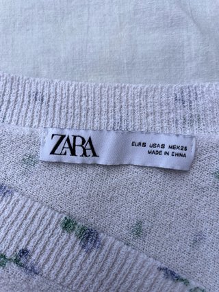 Cardigan Zara Crop Fiori