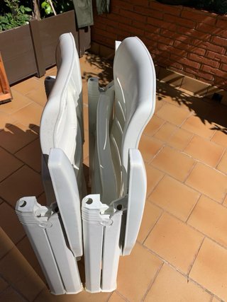 sillas/Tumbonas de Jardín Blancas (2 unidades)