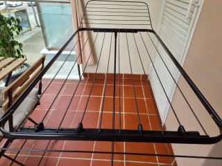 Tendedero plegable metálico negro