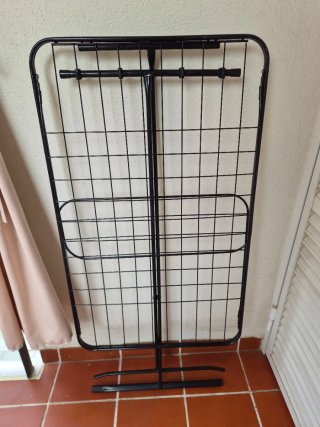 Tendedero plegable metálico negro