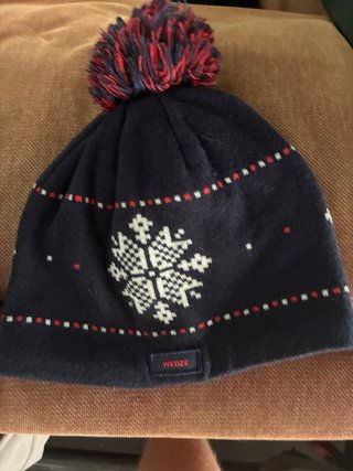 Gorro de invierno Wedze azul con pompón