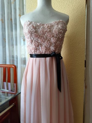 Vestido fiesta Amisu de gasa, nuevo T40