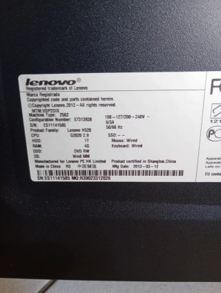 Computer PC fisso Lenovo perfettamente funzionante