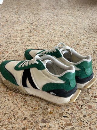 Zapatillas Lacoste Verde y Blanco