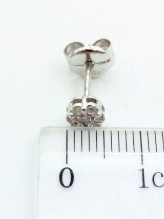 Pendientes Oro Blanco 18k Diamantes