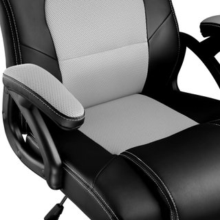 Silla de oficina forma ergonómica soporta hasta 120 kg negro/gris