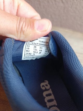 Botas Fútbol Sala Niño Joma Azul Naranja