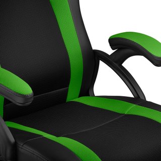 Silla de oficina forma ergonómica soporta hasta 120 kg negro/verde