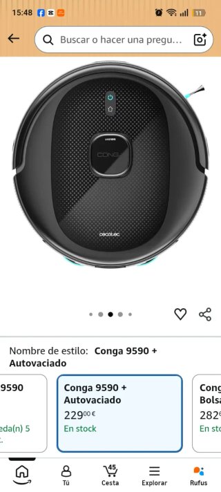Aspiradora Conga Cecotec 9590 Autovaciado