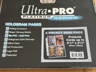 Ultra Pro Caja 100 Hojas 4 Bolsillos Platinum