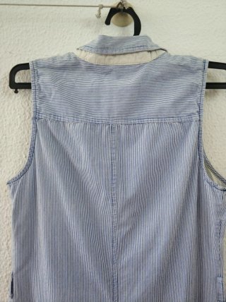 Vestido Camisero Fórmul@ Joven Rayas Azul/Blanco