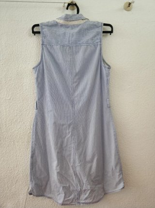 Vestido Camisero Fórmul@ Joven Rayas Azul/Blanco