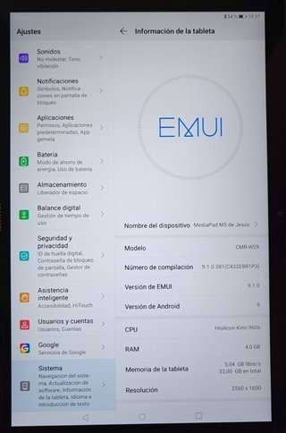 Huawei MediaPad M5 Gris