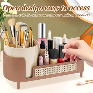 Organizer Trucco Rotante 360° Grande Capacità
