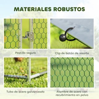 Gallinero Exterior 2,8x3,4x1,9m