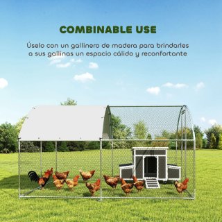 Gallinero Exterior 2,8x3,4x1,9m