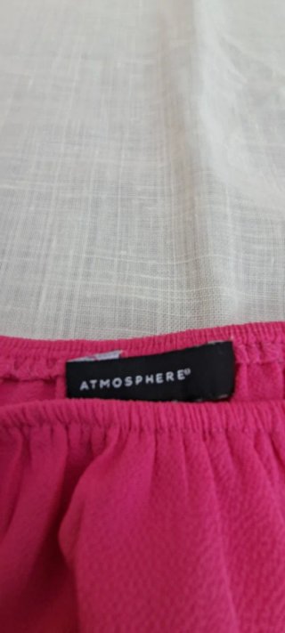Talla XL. Blusa rosa con volantes rosa fucsia ropa