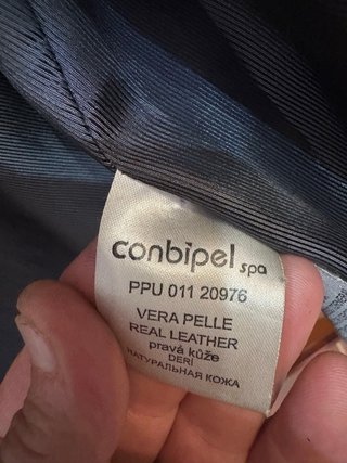 Giacca biker in vera pelle leggera vintage tg 52