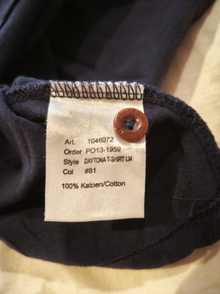 Camiseta Denim Stuff Manga Larga Talla XXL