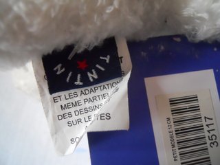 PELUCHE PERRO MILÚ,MOULINSART,12 CM.