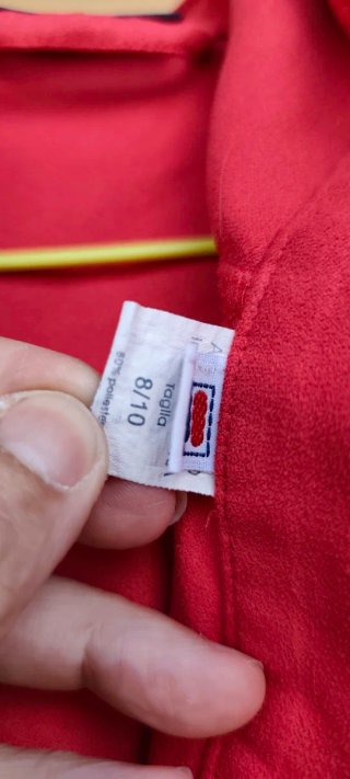 Accappatoio microfibra rosso unisex 8/10 anni Fila