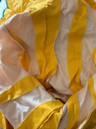 Traje Flamenca Niña Amarillo Lunares Turquesa